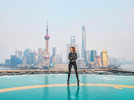 Josephine Skriver służbowo w Shanghaiu